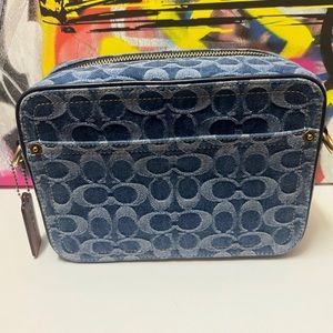 Coach flight bag denim